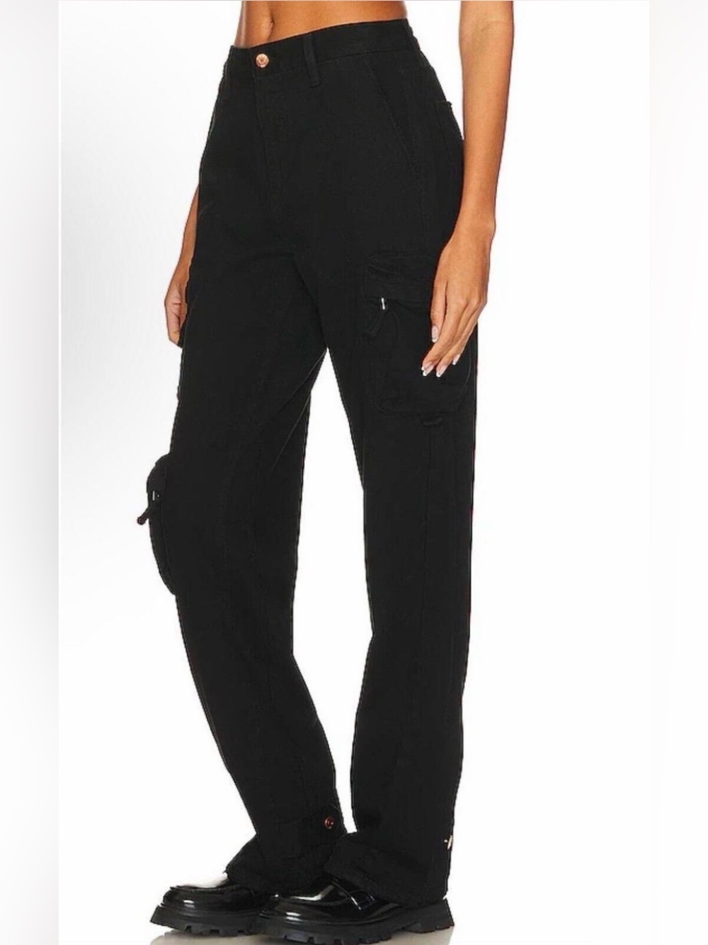 Pistola Black Cargo Jogger Women’s Pants Denim Size 26 - Picture 1 of 10